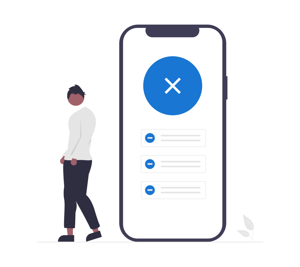 Ilustración de token inválido